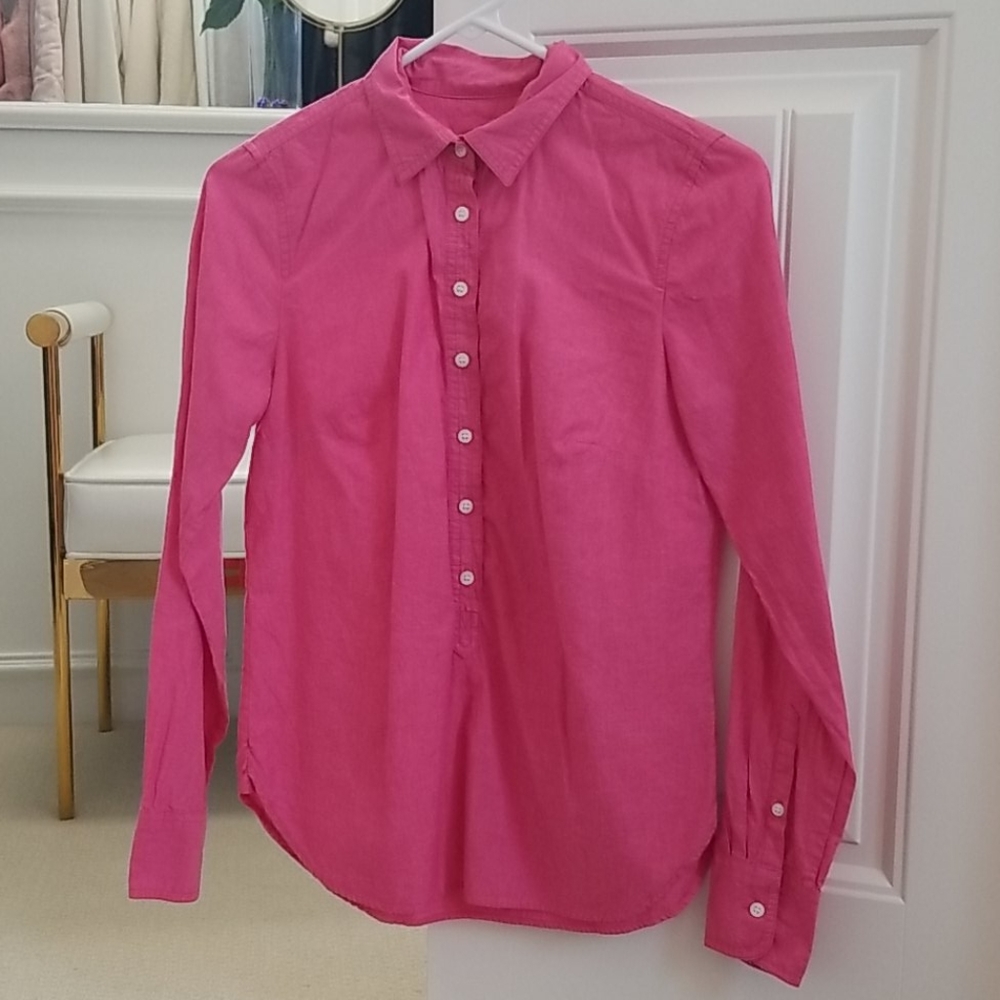 Jcrew xxs pink button down